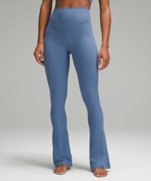 Κολαν Lululemon Align™ High-Rise Ribbed Mini-Flare Regular γυναικεια μπλε | Greece-4563210