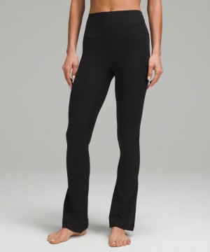 Κολαν Lululemon Align™ High-Rise Ribbed Mini-Flare Regular γυναικεια μαυρα | Greece-4318592
