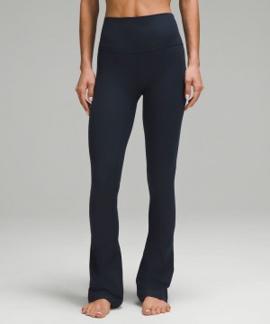 Κολαν Lululemon Align™ High-Rise Ribbed Mini-Flare Regular γυναικεια σκουρο μπλε | Greece-3951706
