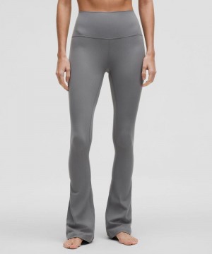 Κολαν Lululemon Align™ High-Rise Ribbed Mini-Flare Regular γυναικεια γκρι | Greece-3054168