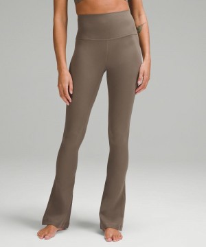 Κολαν Lululemon Align™ High-Rise Ribbed Mini-Flare Extra Short γυναικεια καφε | Greece-3876149