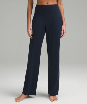 Κολαν Lululemon Align™ High-Rise Wide-Leg Regular γυναικεια σκουρο μπλε | Greece-1978630