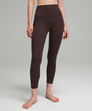 Κολαν Lululemon Align™ High-Rise with Pockets 25" γυναικεια σοκολάτα | Greece-6570391