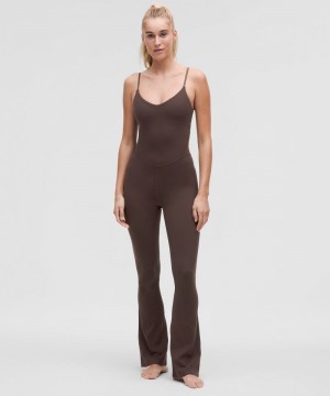 Κορμακια Lululemon Align™ Mini-Flare 32" γυναικεια σοκολάτα | Greece-0173248