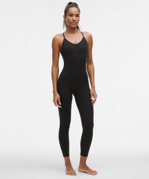 Κορμακια Lululemon Align™ Strappy Ribbed 25" γυναικεια μαυρα | Greece-8247519