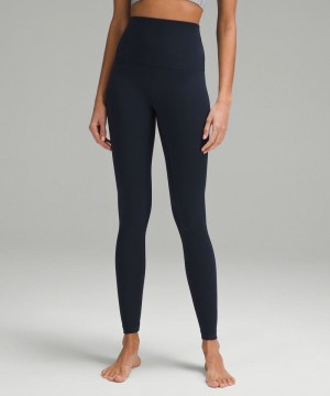 Κολαν Lululemon Align™ Super-High-Rise 28" γυναικεια σκουρο μπλε | Greece-9270413