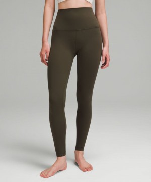 Κολαν Lululemon Align™ Super-High-Rise 28" γυναικεια σκούρο Ελιά | Greece-5286417
