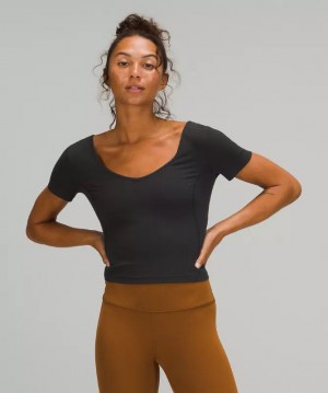 μπλουζακια Lululemon Align™ γυναικεια μαυρα | Greece-2341657
