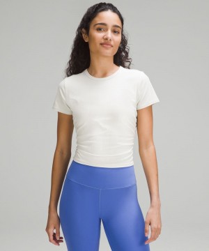 μπλουζακια Lululemon All It Takes Ribbed Nulu γυναικεια Μπεζ | Greece-8195032