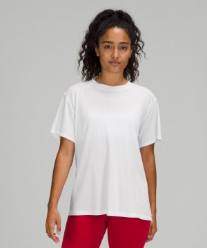 μπλουζακια Lululemon All Yours Short-Sleeve γυναικεια ασπρα | Greece-3957046