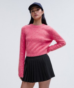 Πουλόβερ Lululemon Alpaca Wool-Blend Cropped γυναικεια ροζ | Greece-1293058