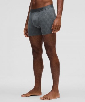 εσωρουχα Lululemon Always In Motion Boxer 5" ανδρικα μπλε γκρι | Greece-7863942