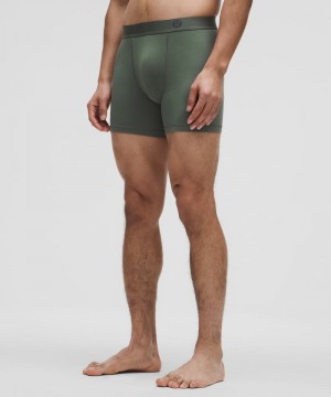 εσωρουχα Lululemon Always In Motion Boxer 5" ανδρικα σκούρο πρασινο | Greece-8627514