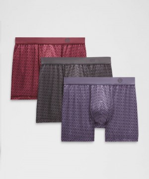 εσωρουχα Lululemon Always In Motion Boxer 5" ανδρικα βαθυ γκρι Πολύχρωμο σκούρο κοκκινα Πολύχρωμο γκρι Πολύχρωμο | Greece-8649150