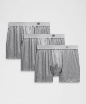 εσωρουχα Lululemon Always In Motion Boxer 5" ανδρικα γκρι γκρι γκρι | Greece-1023469