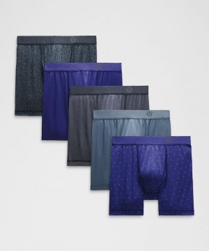 εσωρουχα Lululemon Always In Motion Boxer 5" ανδρικα βαθυ πρασινο τυρκουάζ λεοπαρ μπλε σκουρο μπλε σκουρο μπλε μπλε | Greece-3906512
