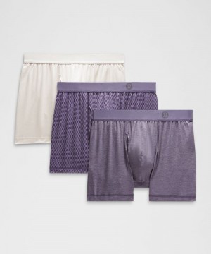 εσωρουχα Lululemon Always In Motion Boxer with Fly 5" ανδρικα βαθυ γκρι βαθυ γκρι Πολύχρωμο Μπεζ | Greece-7156324