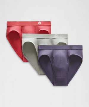 εσωρουχα Lululemon Always In Motion Brief with Fly ανδρικα βαθυ γκρι ροζ γκρι | Greece-4807396