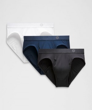 εσωρουχα Lululemon Always In Motion Brief with Fly ανδρικα μαυρα σκουρο μπλε ασπρα | Greece-2751096