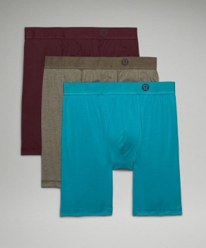 εσωρουχα Lululemon Always In Motion Long Boxer 7" ανδρικα πρασινο | Greece-0295736