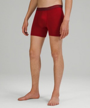 εσωρουχα Lululemon Always In Motion Mesh Boxer 5" ανδρικα κοκκινα | Greece-3412805