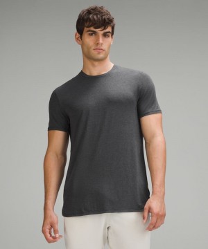 μπλουζακια Lululemon Balancer Short-Sleeve ανδρικα μαυρα | Greece-0739645