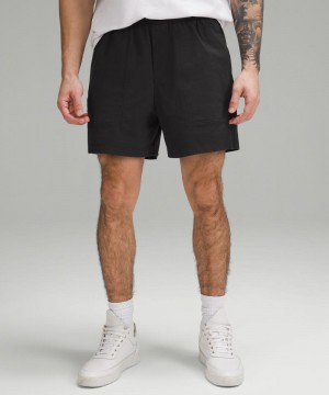 Σορτσ Lululemon Bowline 5" Stretch Cotton VersaTwill ανδρικα μαυρα | Greece-1835096