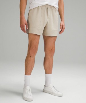 Σορτσ Lululemon Bowline 5" Stretch Cotton VersaTwill ανδρικα καφε | Greece-4271860