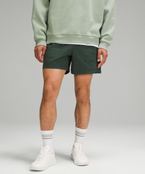 Σορτσ Lululemon Bowline 5" Stretch Cotton VersaTwill ανδρικα πρασινο | Greece-8654309