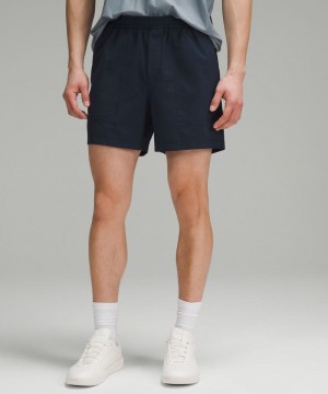 Σορτσ Lululemon Bowline 5" Stretch Cotton VersaTwill ανδρικα σκουρο μπλε | Greece-5281097