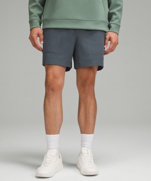 Σορτσ Lululemon Bowline 5" Stretch Cotton VersaTwill ανδρικα γκρι | Greece-2048951