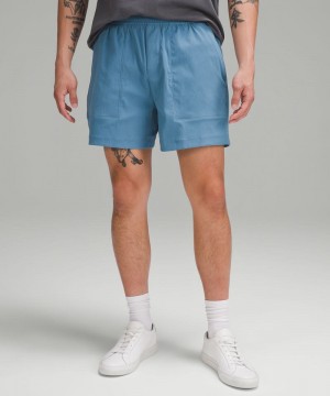 Σορτσ Lululemon Bowline 5" ανδρικα μπλε | Greece-6807293