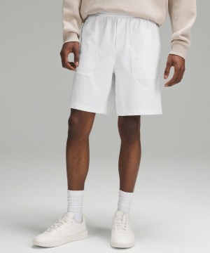 Σορτσ Lululemon Bowline 8" Stretch Cotton VersaTwill ανδρικα ασπρα | Greece-9762308