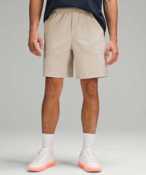 Σορτσ Lululemon Bowline 8" Stretch Cotton VersaTwill ανδρικα καφε | Greece-8921546