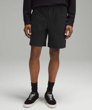 Σορτσ Lululemon Bowline 8" Stretch Cotton VersaTwill ανδρικα μαυρα | Greece-4321875