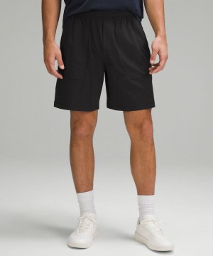 Σορτσ Lululemon Bowline 8" ανδρικα μαυρα | Greece-0498162