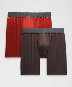 εσωρουχα Lululemon Built to Move Boxer 5" ανδρικα σοκολάτα | Greece-7840269