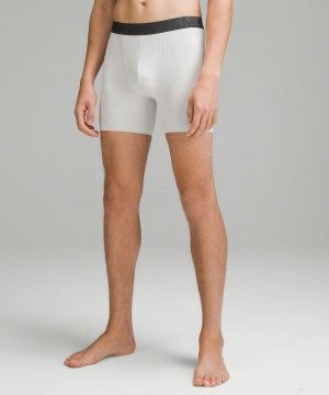 εσωρουχα Lululemon Built to Move Boxer 5" ανδρικα ασπρα | Greece-8791634