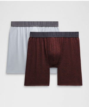 εσωρουχα Lululemon Built to Move Boxer 5" ανδρικα γκρι καφε | Greece-8510493