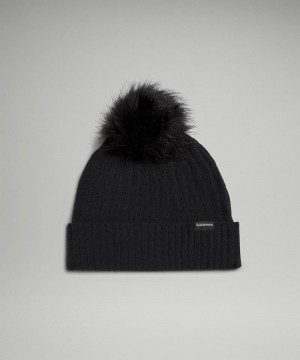 Σκουφακι Lululemon Cable Knit Pom γυναικεια μαυρα | Greece-3582976