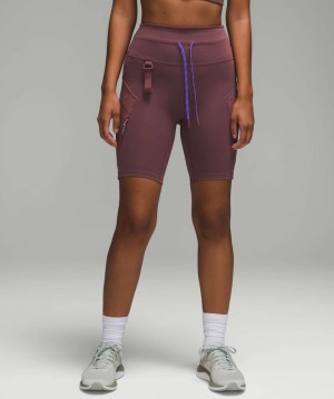 Σορτσ Lululemon Cargo Super-High-Rise Hiking 8" γυναικεια σκούρο | Greece-2850619
