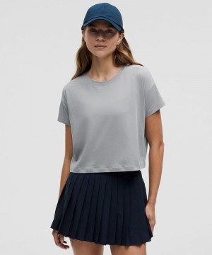 μπλουζακια Lululemon Cates γυναικεια γκρι | Greece-0835924