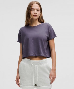 μπλουζακια Lululemon Cates γυναικεια βαθυ γκρι | Greece-6387409