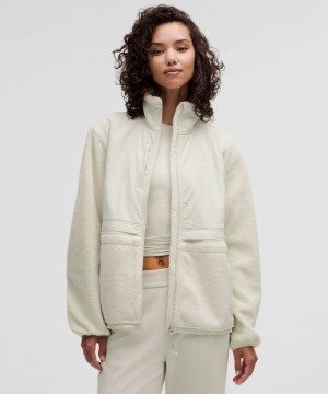 Μπουφαν Lululemon Cinch-Waist Fleece γυναικεια Μπεζ | Greece-7506421