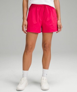 Σορτσ Lululemon Cinchable Waist High-Rise Woven 3.5" γυναικεια ροζ ασπρα | Greece-6097543