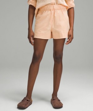Σορτσ Lululemon Cinchable Waist High-Rise Woven 3.5" γυναικεια κοραλι | Greece-4853902