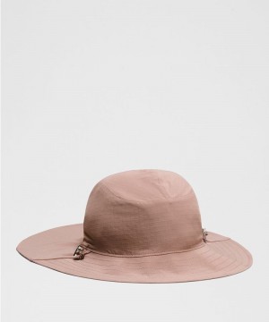 καπελα Lululemon Cinchable Wide Brim Bucket γυναικεια ροζ | Greece-1263489