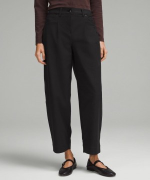 Παντελονι Lululemon City Sleek Mid-Rise Barrel-Leg Light Utilitech γυναικεια μαυρα | Greece-1348620