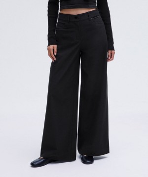 Παντελονι Lululemon City Sleek Utilitech Extra-Wide-Leg Regular γυναικεια μαυρα | Greece-8346520