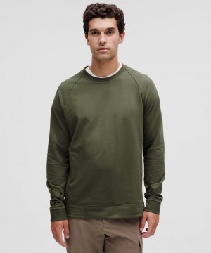 Φουτερ Lululemon City Sweat Crew ανδρικα Ελιά | Greece-2501638